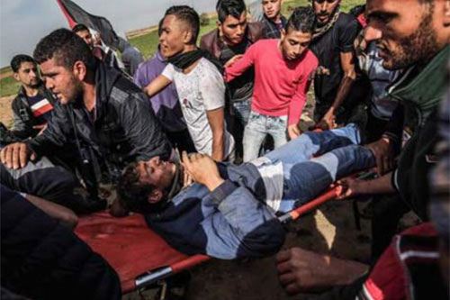 Más de 15 palestinos heridos por soldados de la ocupación israelí